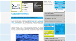 Desktop Screenshot of biotechpress.supbiotech.fr