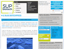 Tablet Screenshot of biotechpress.supbiotech.fr